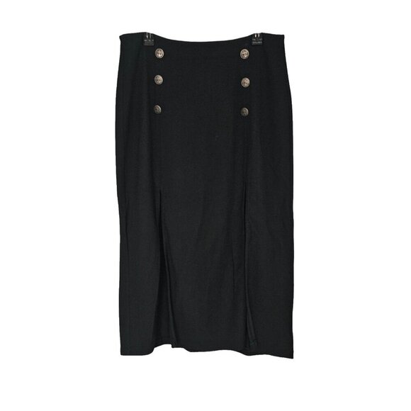 Women's - Maeve By Anthropologie Dual Split Button Midi Skirt, Size 14 - Picture 3 of 10